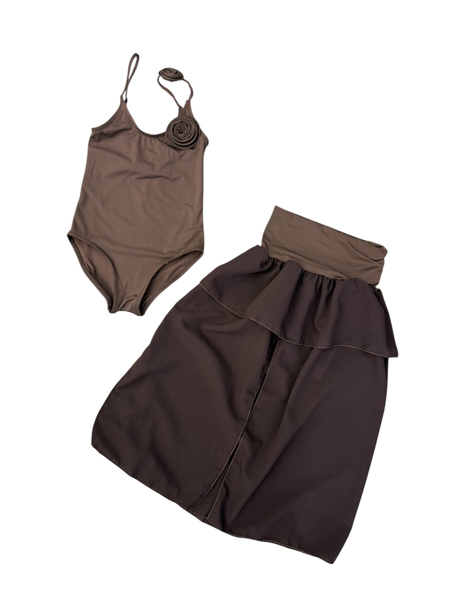 icj57 costume intero con gonna - completo - island coco