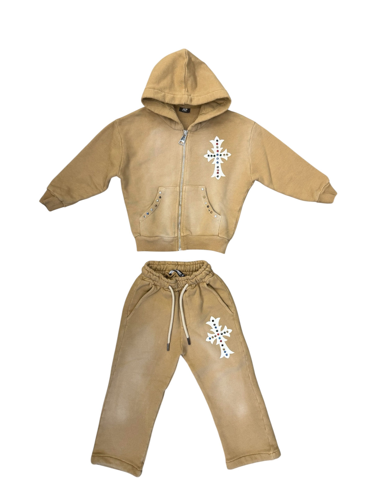 JSPR1357 TUTA STAMPATA BEIGE - tuta completa - jasper