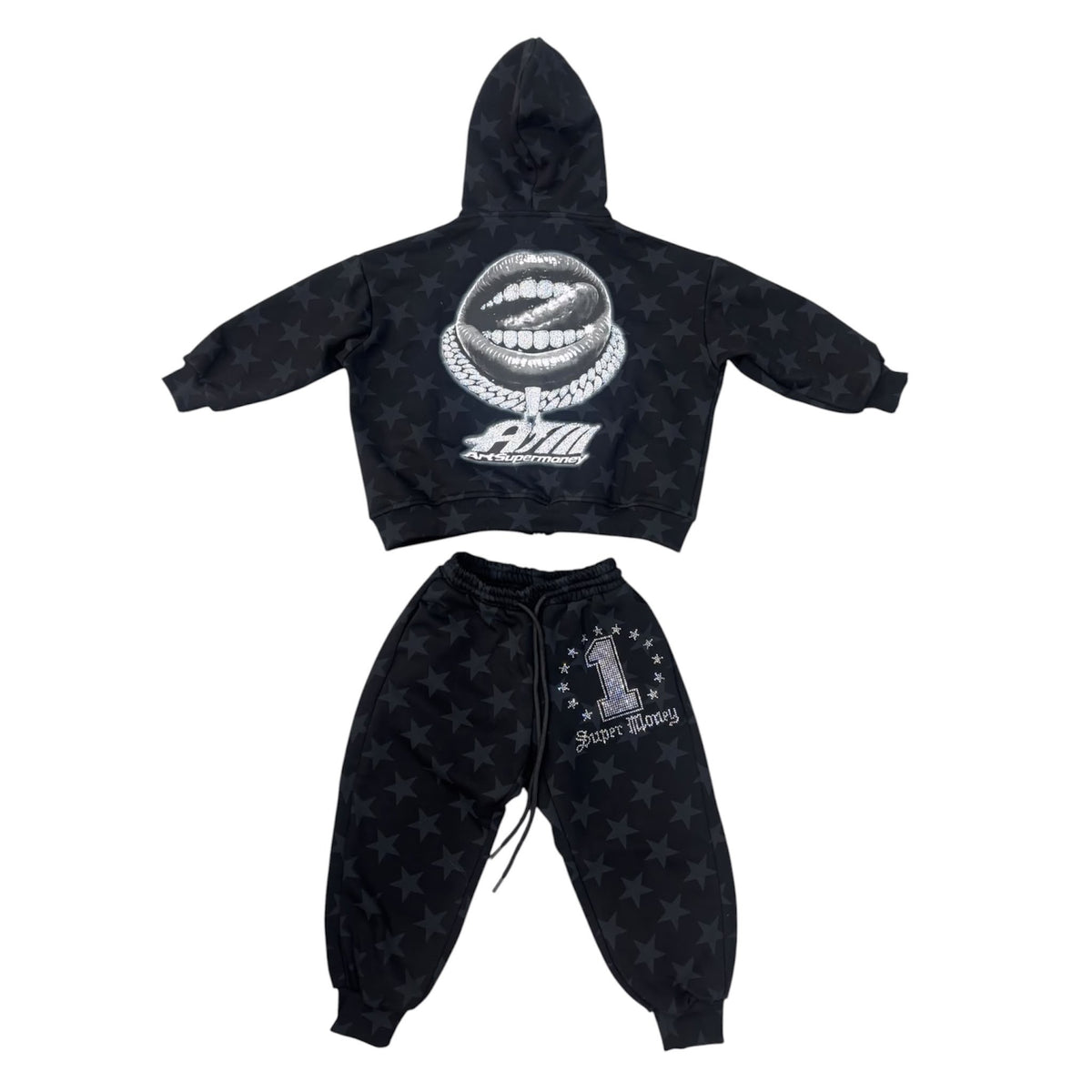 SMJ5024 TUTA NERA - tuta completa - artsupermoney