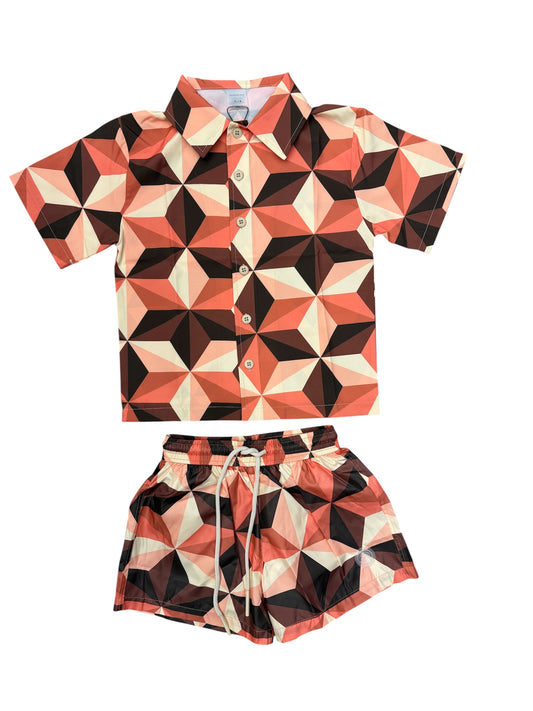 icj quadri salmone - completo - island coco